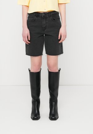 NMHOLLA - Kratke hlače iz džinsa - black denim