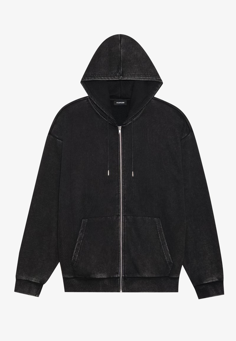 YOURTURN Sweater met rits donkergrijs YOURTURN Sweater met rits donkergrijs