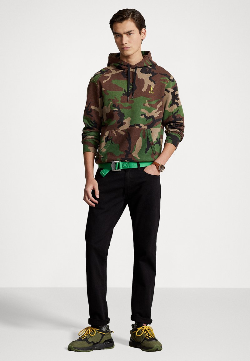 Polo Ralph Lauren CAMO FLEECE HOODIE - Sweat à capuche - surplus/vert foncé  - ZALANDO.FR