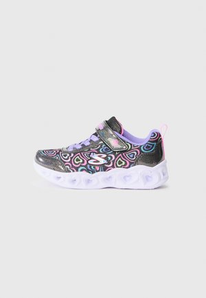 HEART LIGHTS - Športni copati - black sparkle/multi-coloured
