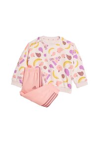 adidas Performance ESSENTIALS ALLOVER PRINTED - Chándal - sandy pink