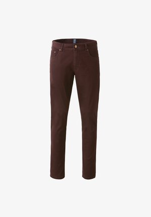 Meyer, HOSE M5 FIVE POCKET - Stoffhose - bordeaux