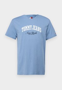 VARSITY POP TEE - Trükipildiga T-särk - colorado blue