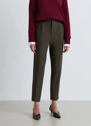 Calliope, PANTALONE LUNGO TINTA UNITA - Pantaloni - verde militare