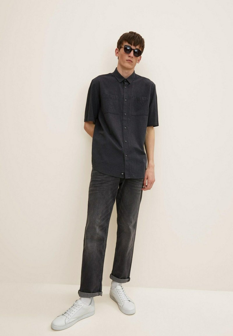 Herren Freizeithemden | TOM TAILOR DENIM LOOSE FIT Hemd coal grey melange structure/dunkelgrau - BD45229 Herren Freizeithemden | TOM TAILOR DENIM LOOSE FIT Hemd coal grey melange structure/dunkelgrau - BD45229