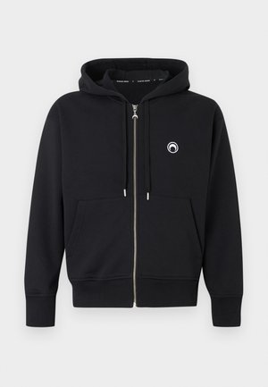 MOON LOGO ZIPPED UNISEX - Sweat zippé - black