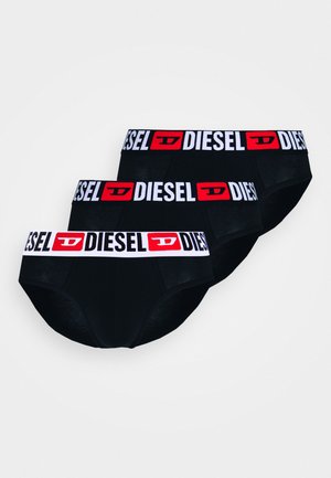 Culotte noire de style boxer avec une ceinture de marque blanche et rouge, fabriquée dans un tissu lisse, ajustement serré et design minimaliste.