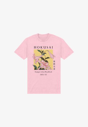 Henry Tiger, APOH LONDON HOKUSAI TRUMPET LILIES - T-shirts print - orchid pink