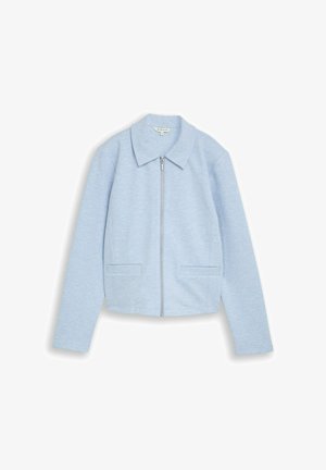 TOM TAILOR, TOM TAILOR BLAZER REGULAR FIT JACKE MIT REISSVERSCHLUSS - Lichte jas - kentucky blue melange