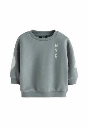 REGULAR FIT - BACK PRINTED CREW NECK - Sweatshirt - grey