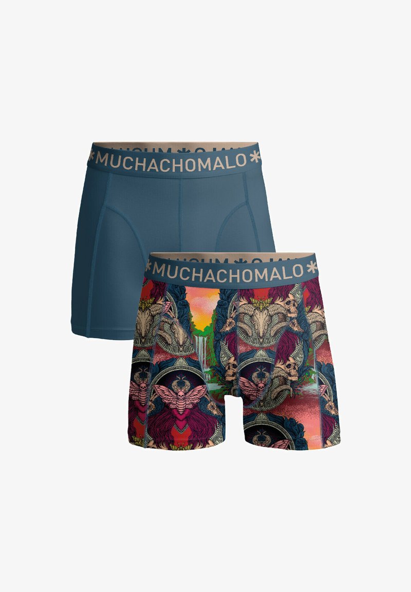 MUCHACHOMALO 2-PACK SOLID - Boxer alsónadrág - print blue