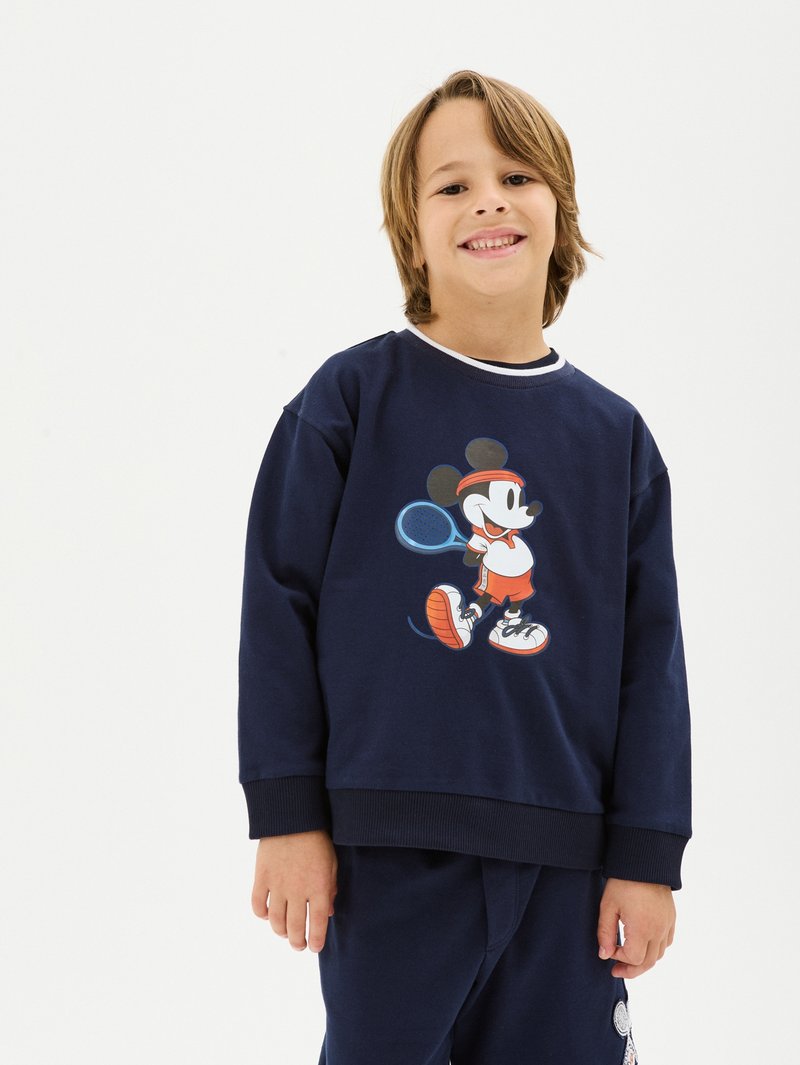 Monnalisa FELPA CON STAMP Sudadera blu navy/azul marino