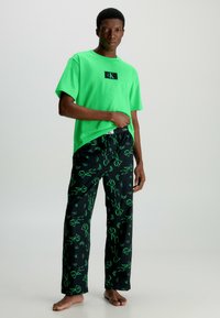Calvin Klein Underwear CREW NECK GRAPHIC - Pyžamový top - island green