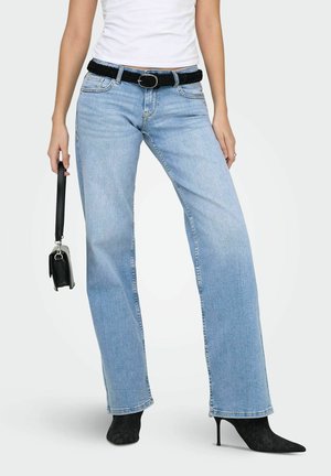 ONLY JEANS MIT WEITEM BEIN ONLJULLES NIEDRIGE TAILLE GERADE GESCHNITTEN JEANS - Egyenes szárú farmer - light blue denim