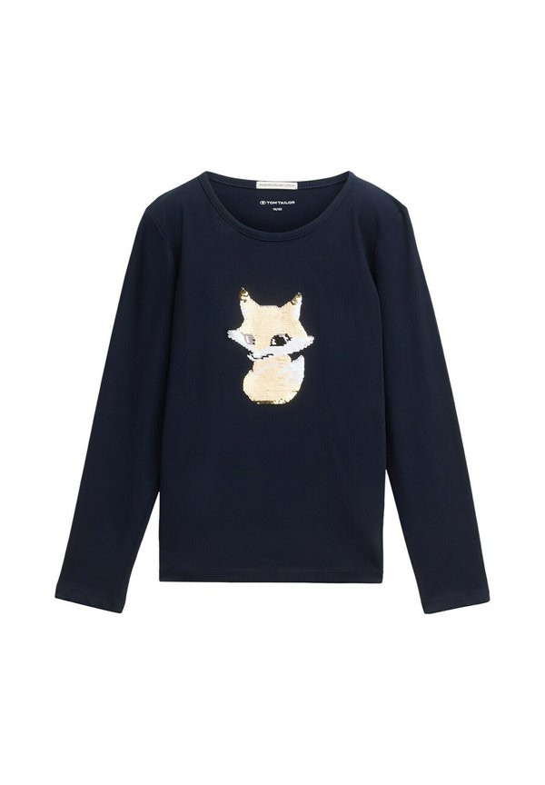 MIT WENDEPAILLETTEN - Langarmshirt