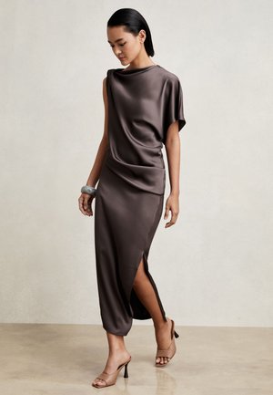 Reiss REGULAR FIT - KENZIE ASYMMETRIC DRAPED - Maxi šaty - mauve
