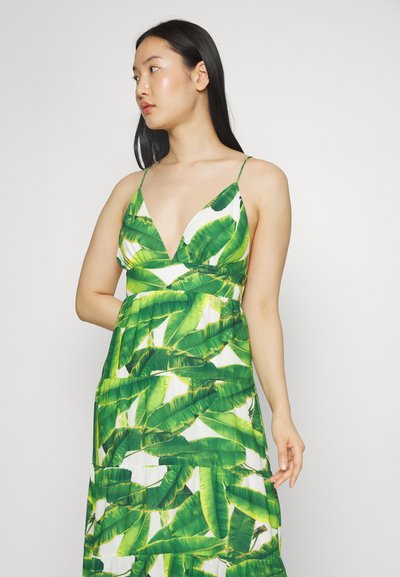 Alice + Olivia KAROLINA HALTER MAXI  - Robe de cocktail - sun palm off white