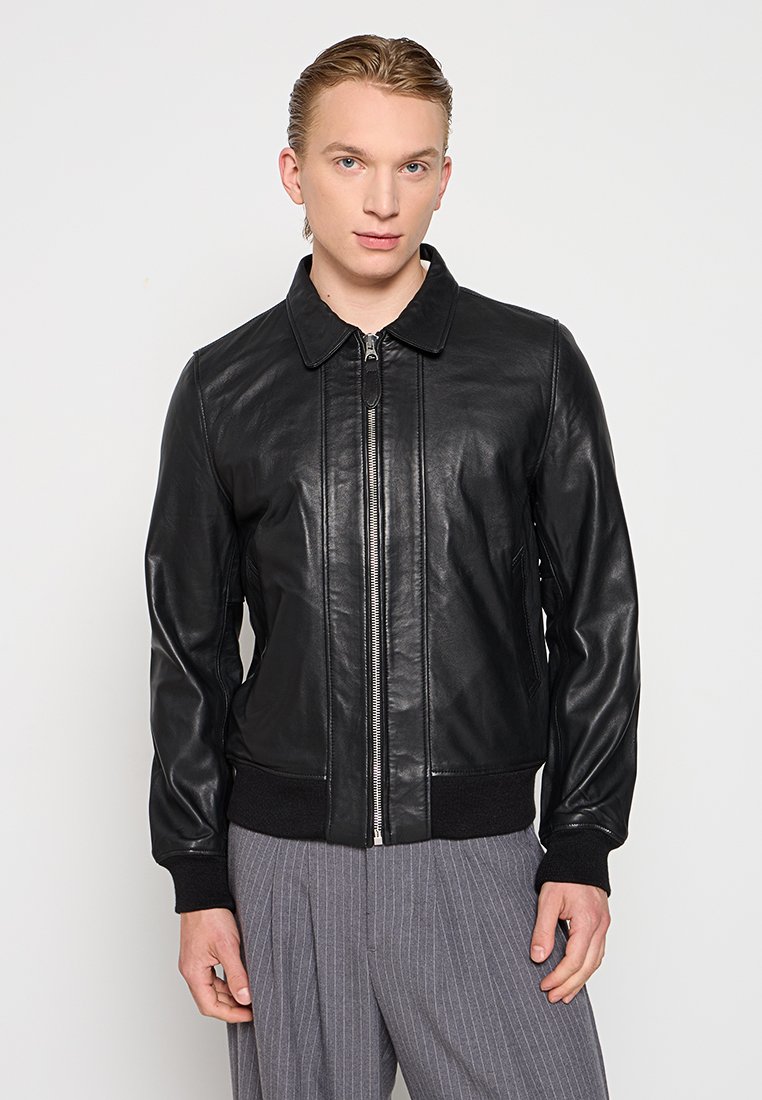 Schott Leren jas zwart