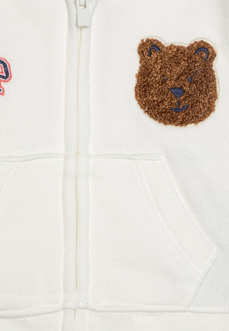 GAP LOGO BABY UNISEX Zip-up sweatshirt new off white/off-white