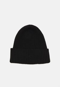 Calvin Klein - EMBROIDERY BEANIE - Beanie - black Miniatűr kép 1