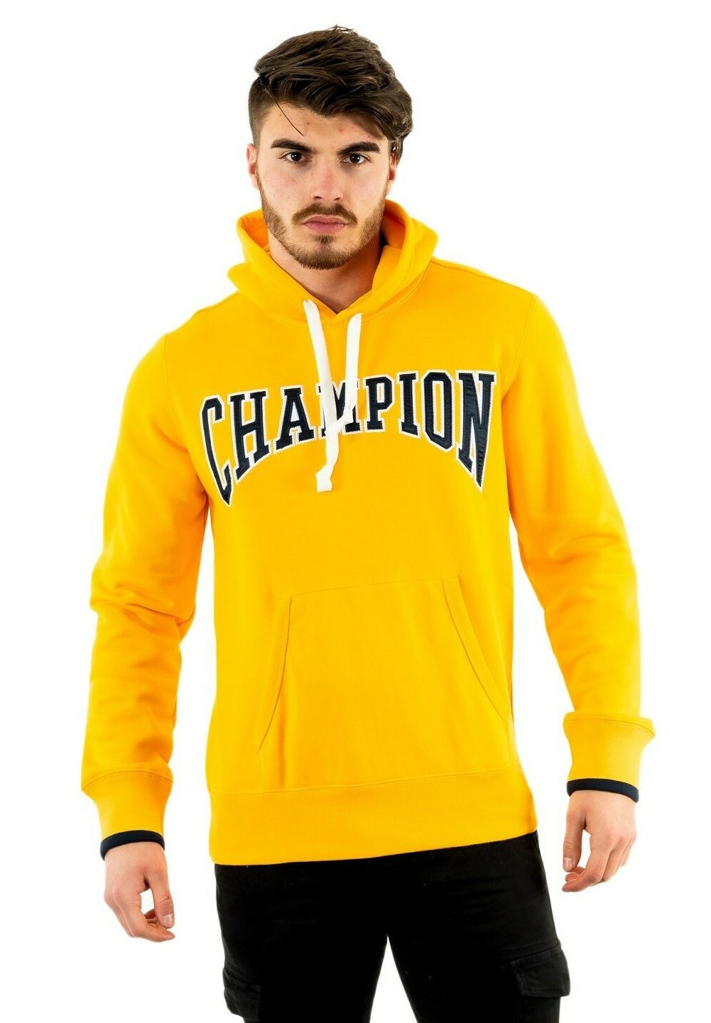Champion Sweat A Capuche Jaune Zalando Fr