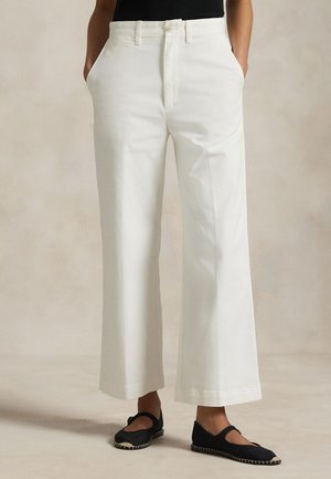 Polo Ralph Lauren CHINO WIDE-LEG PANT - Nadrágok - warm white