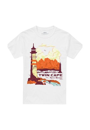 NETFLIX, ONE PIECE TWIN CAPE REVERSE MOUNTAIN POSTER - Print T-shirt - white