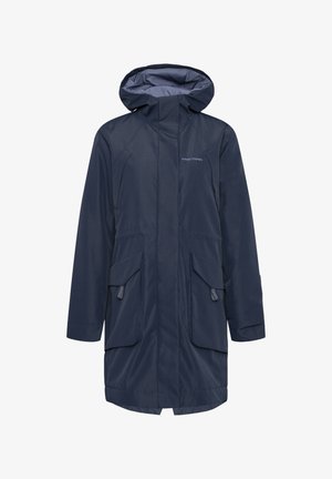 Laivaston vedenpitävä parka hupulla, jossa on kaksi suurta etutaskua ja sileä sisävuori. Varustettu vetoketjulla ja säädettävillä hihansuilla.