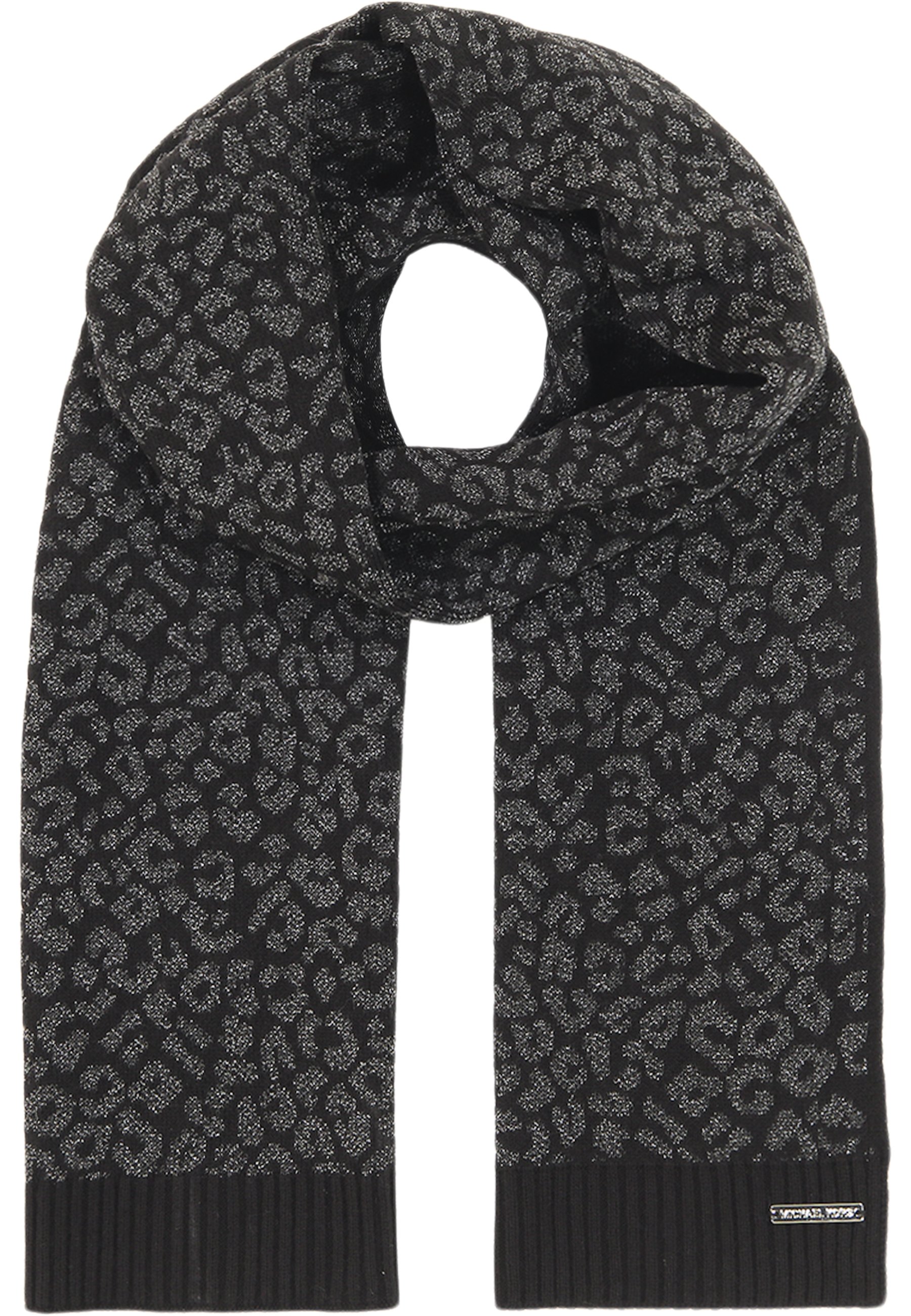 MICHAEL Michael Kors METALLIC LEOPARD Scarf black