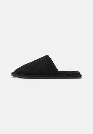 KLARENCE UNISEX - Slippers - black/green