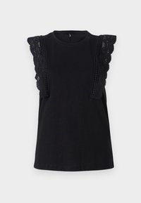ONLMIA LIFE O NECK FRILL - Débardeur - black