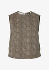 Sleeveless PCSALUME DENIM - Débardeur - rawhide