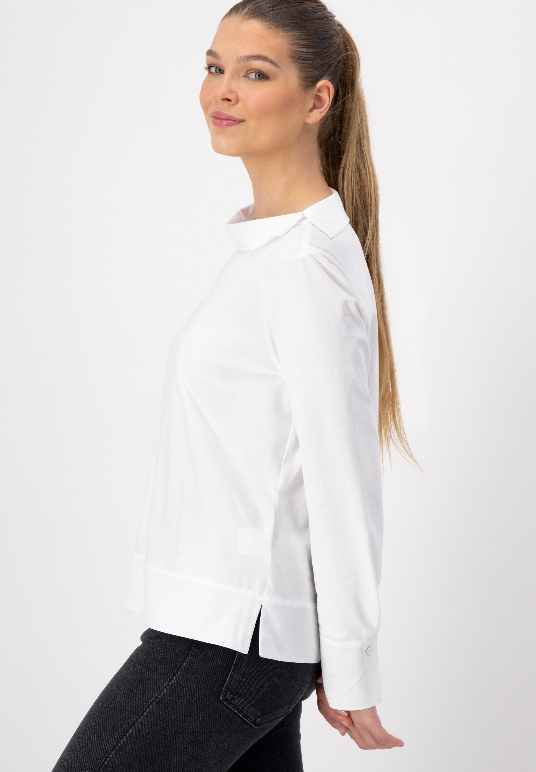 JUST WHITE Blouse - weiss uni/white 