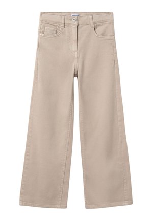 LUNGO - Jeans a zampa - beige