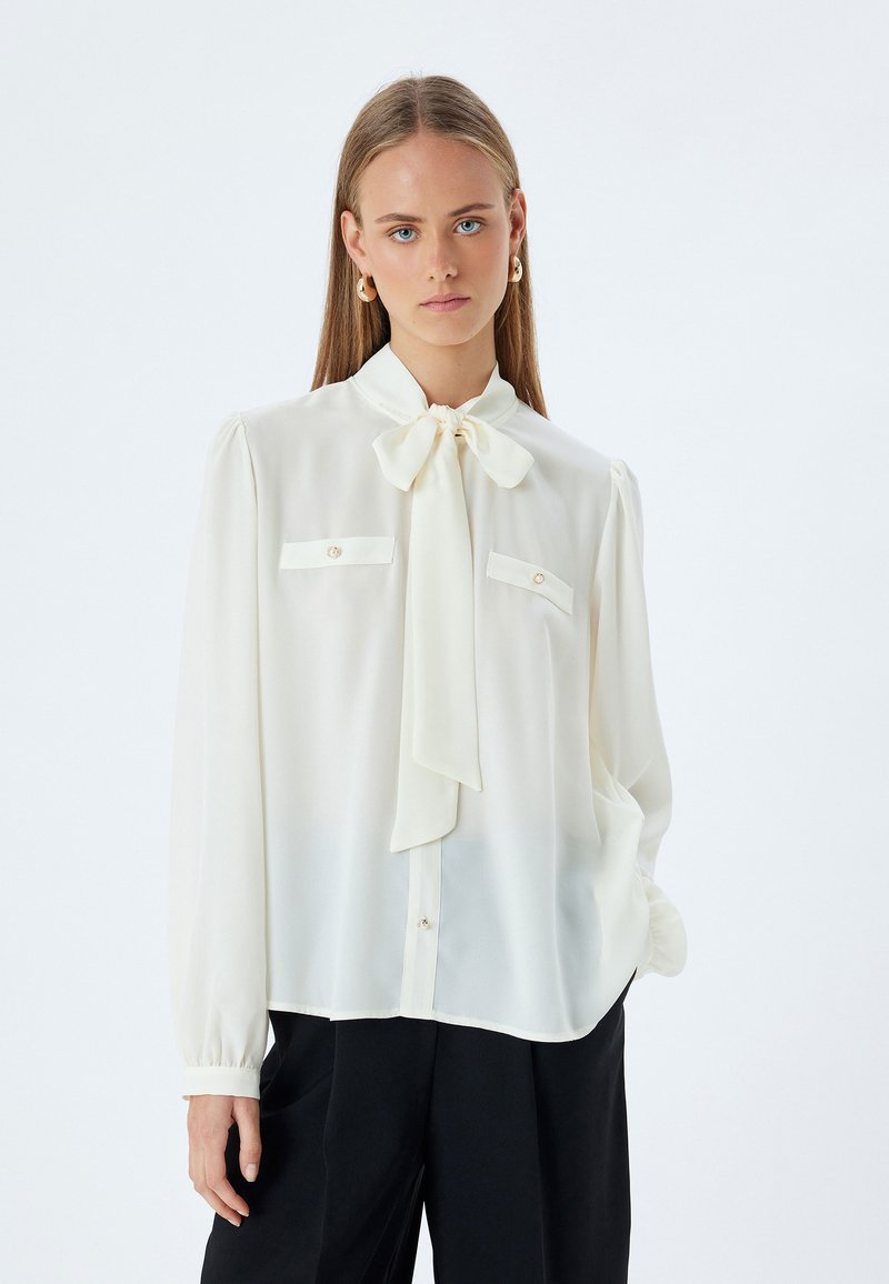 Koton SCARF COLLAR - Blouse - off white