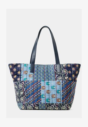 Desigual SHOPPING BAG PATCH - Shopping bag - blue
