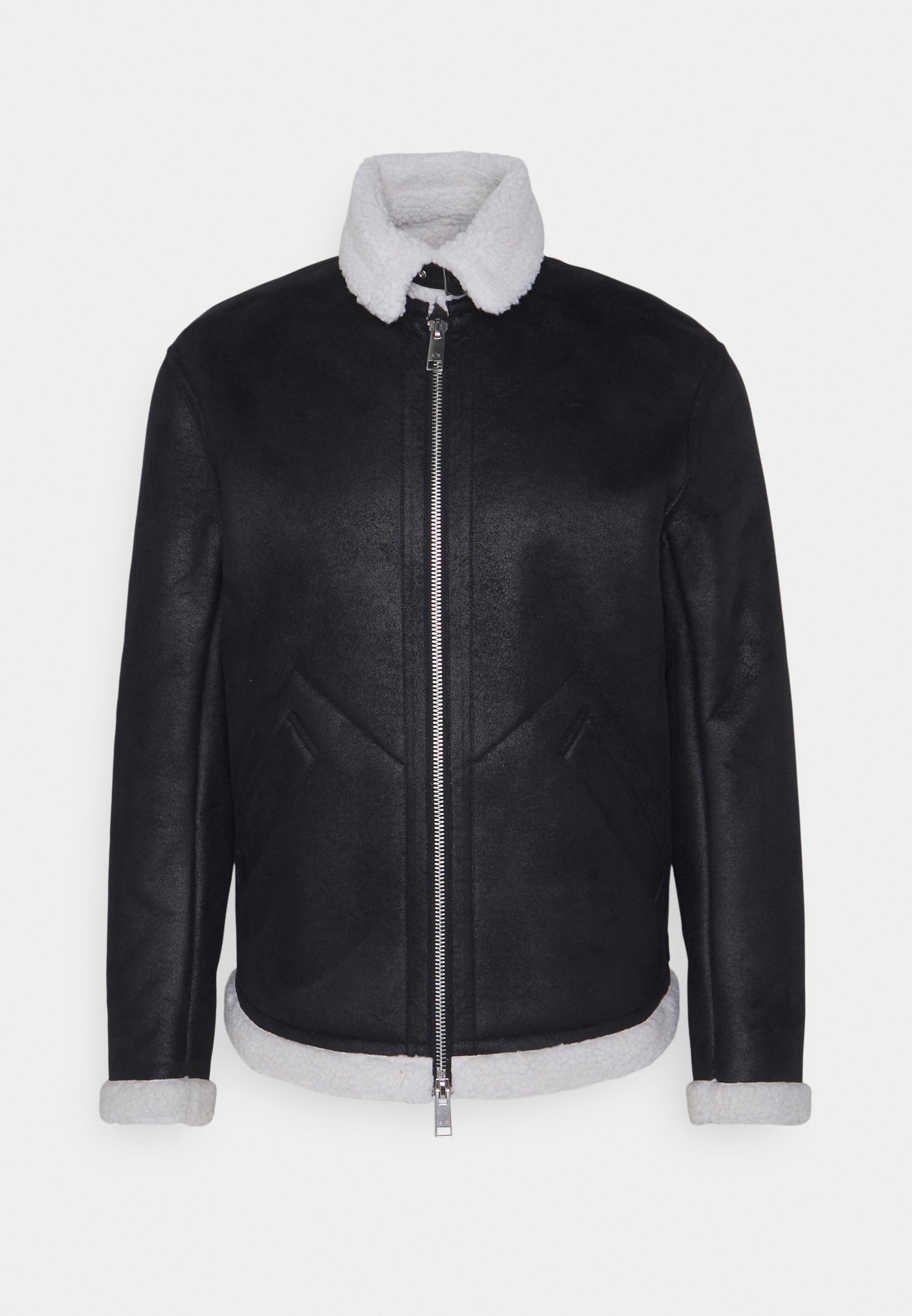 armani faux leather jacket