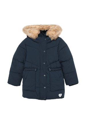 MATELASSÉ ORNÉ DE AMOVIBLE - Wintermantel - navy