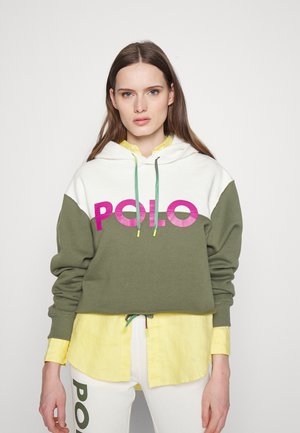 LOGO COLOR-BLOCKED CROPPED HOODIE - Sweatshirt - nevis multi