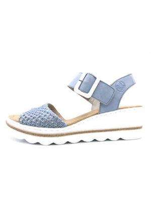 Rieker Keilsandalette - blaugrau