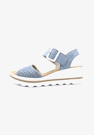 Rieker, Keilsandalette - blaugrau