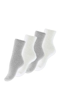 KUSCHEL 4 PAAR - Calze - grau weiss