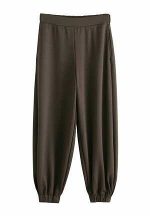 REGULAR FIT - SLINKY BALLOON LEG - Pantalon classique - chocolate brown