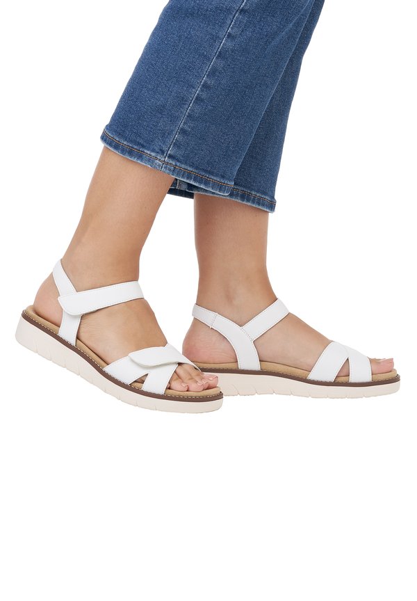 Riemensandalette - blütenweiß