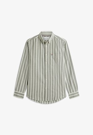 Tommy Hilfiger, TOMMY HILFIGER REGULAR FIT BRUSHED FLANNEL STRIPE SHIRT - Hemd - huntsman green stripe
