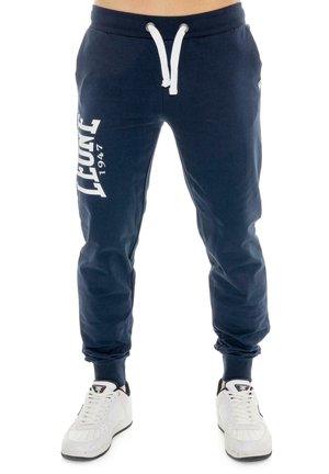 LEONE 1947, TROUSERS - Pantalon de survêtement - blue-navy blue solid
