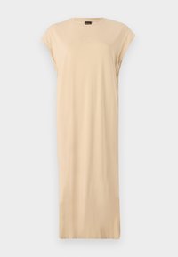 EDRESS - Jersey dress - open beige