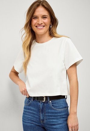 Ellos Collection T-shirt basique - creme