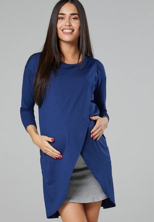 UMSTANDS UND STILLTUNIKA - Jersey dress - Blaugrau Graumelange