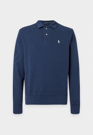 Polo Ralph Lauren, LOOPBACK FLEECE COLLARED SWEATSHIRT - Πόλο - cruise navy